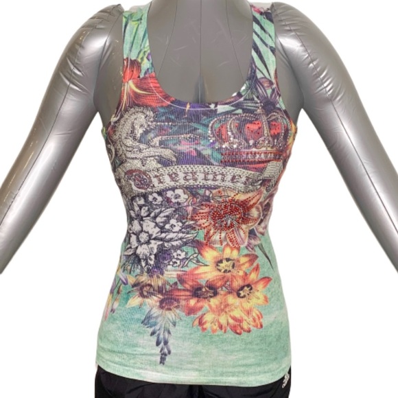 Edin Tops - Edin Tank Top with Rhinestones